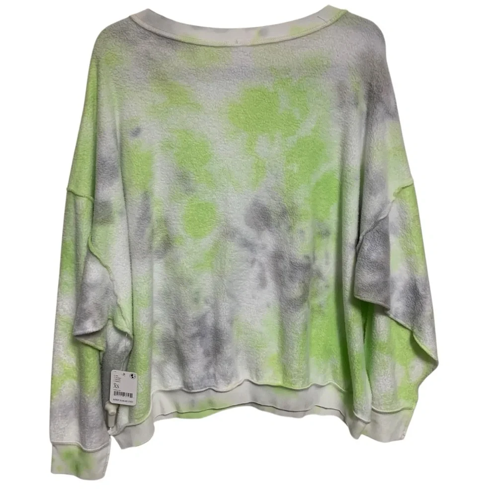 Free people Sweatshirt size xs citron/gray colorway